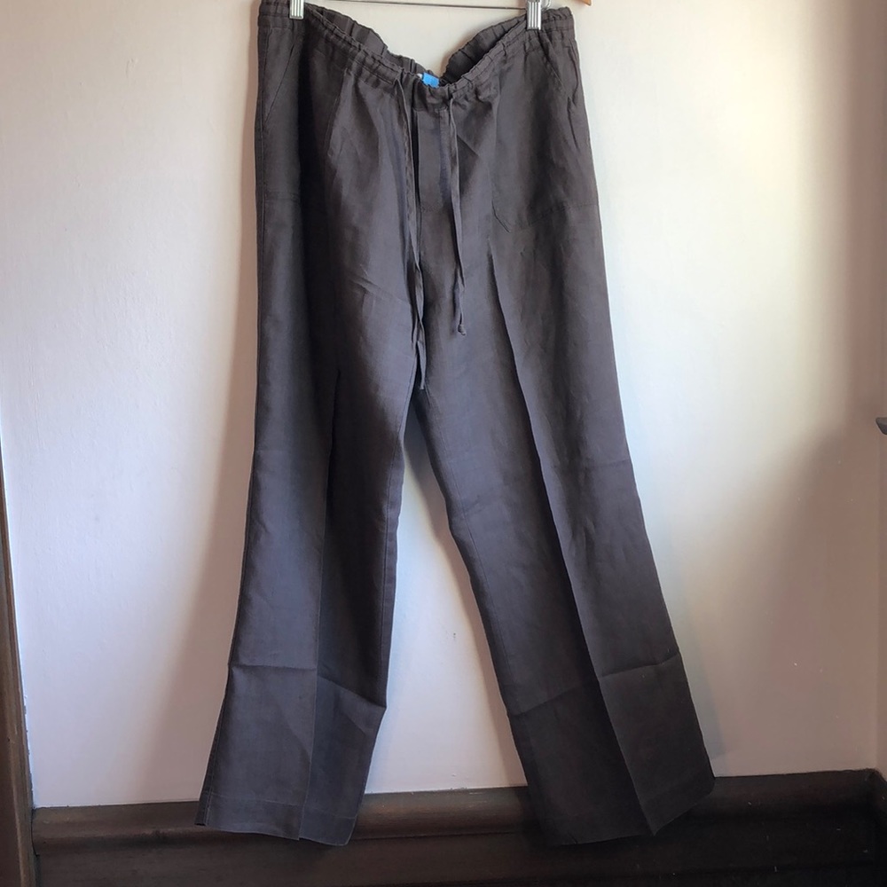 Linen pants Chocolate brown XL